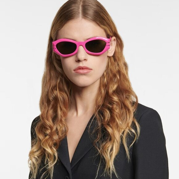 Dior DIORSIGNATURE B1U 73C0 BRAND NEW Sunglasses Pink Fuchsia Green Women - Picture 5 of 14